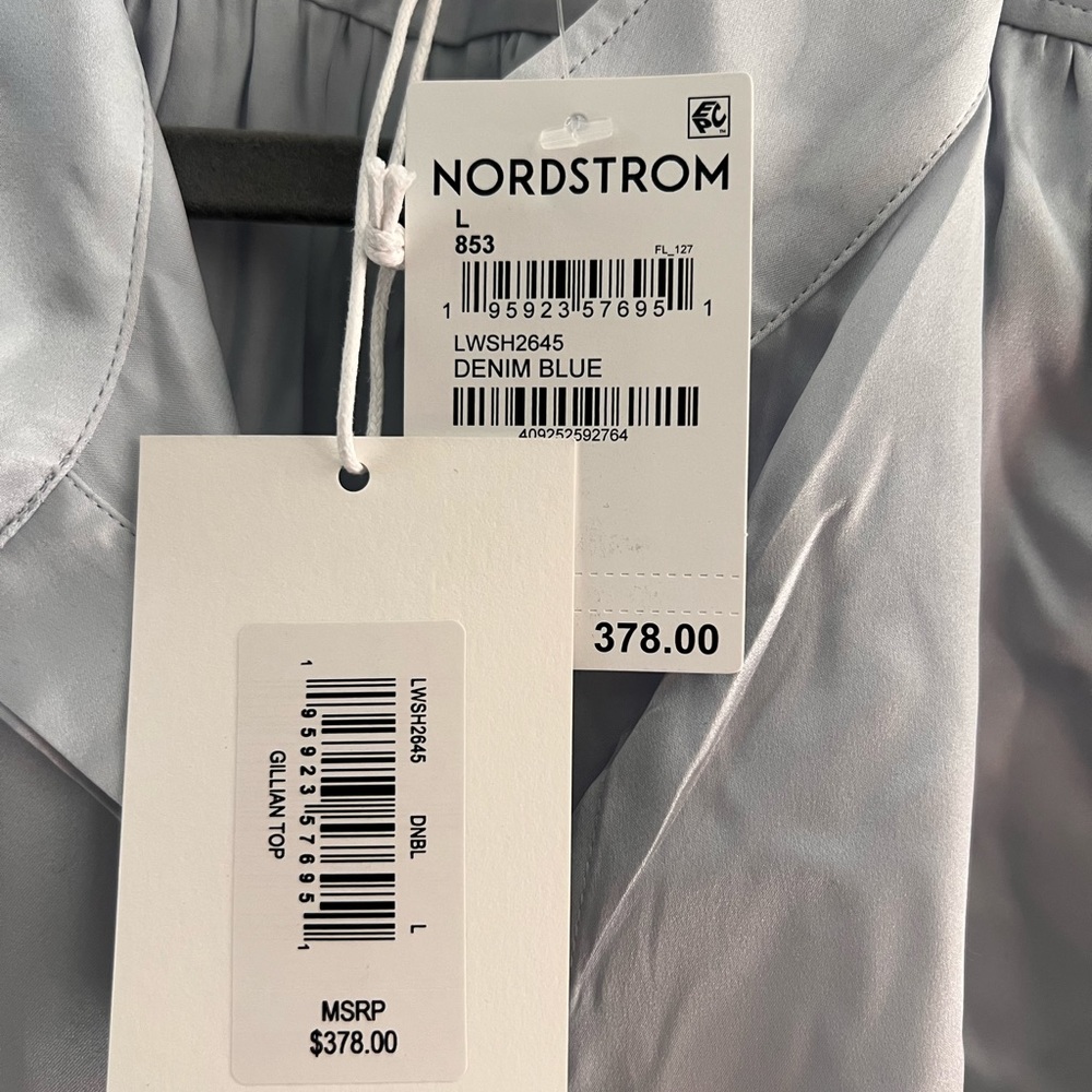 NWT Frame Button Up Silk Top - Picture 7 of 8